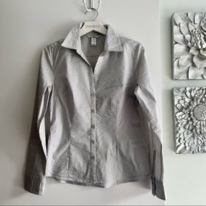 H&M Crinkle Button Down Blouse